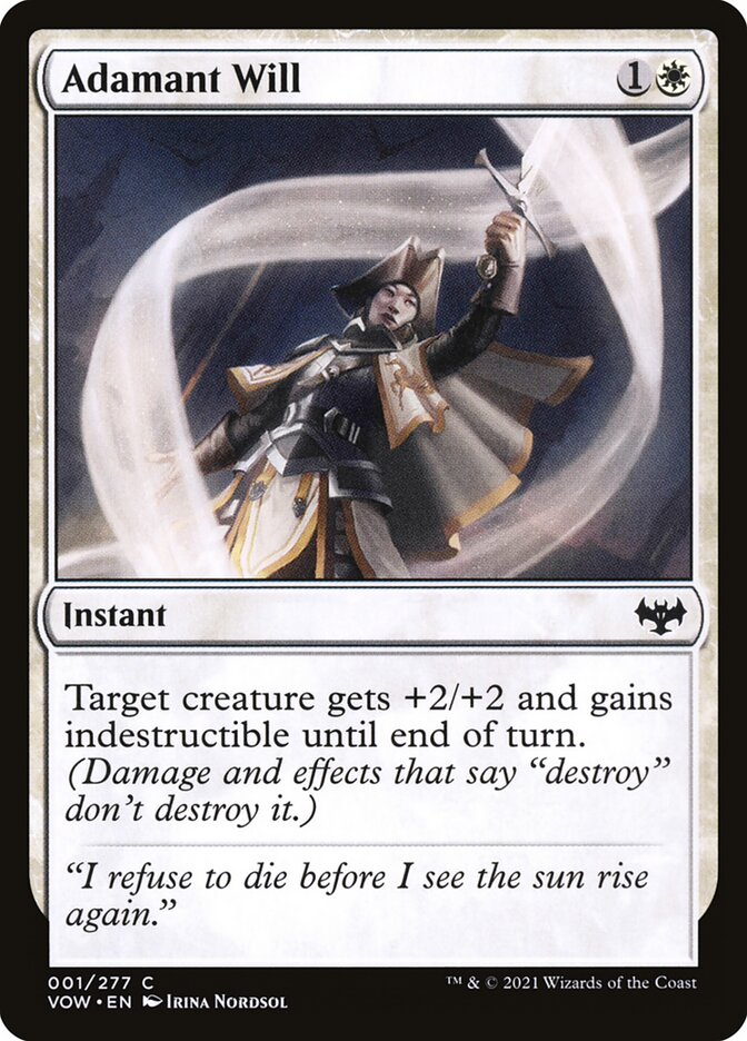 Adamant Will card front