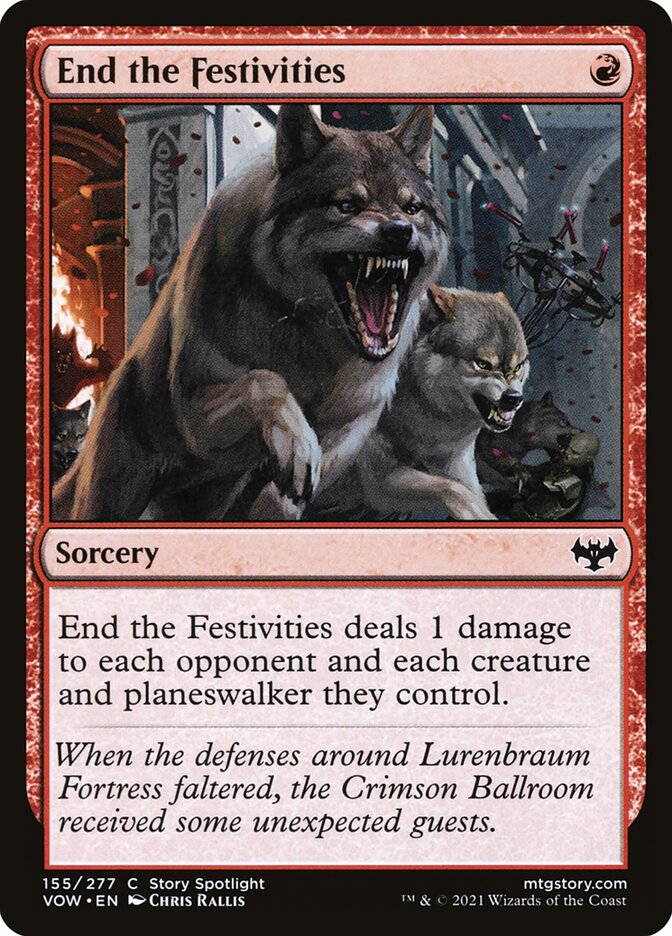 End the Festivities card front
