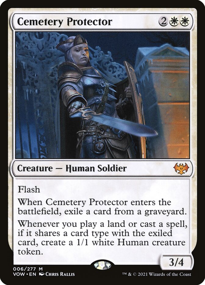 Cemetery Protector card front