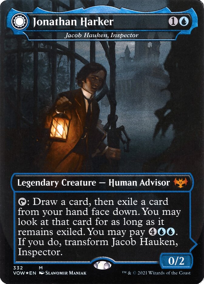 Jacob Hauken, Inspector card front