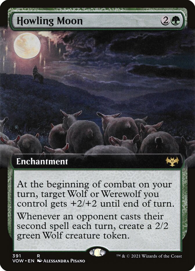 Howling Moon card front