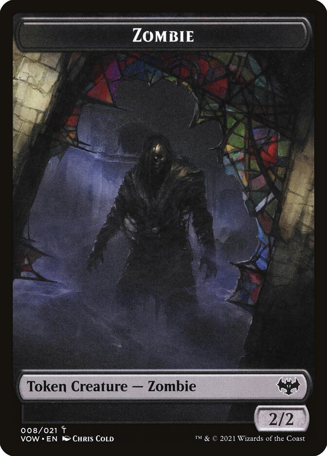 Zombie card front
