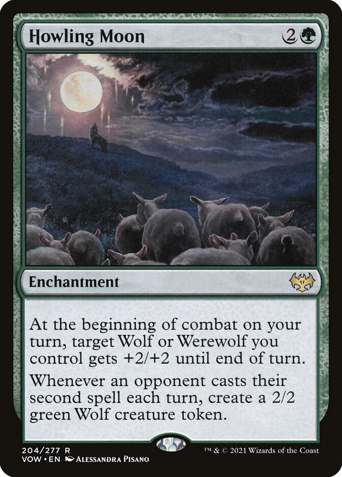 Howling Moon card front