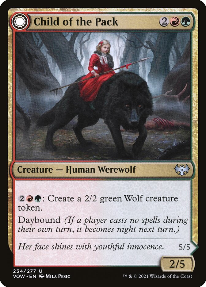 Child of the Pack card front
