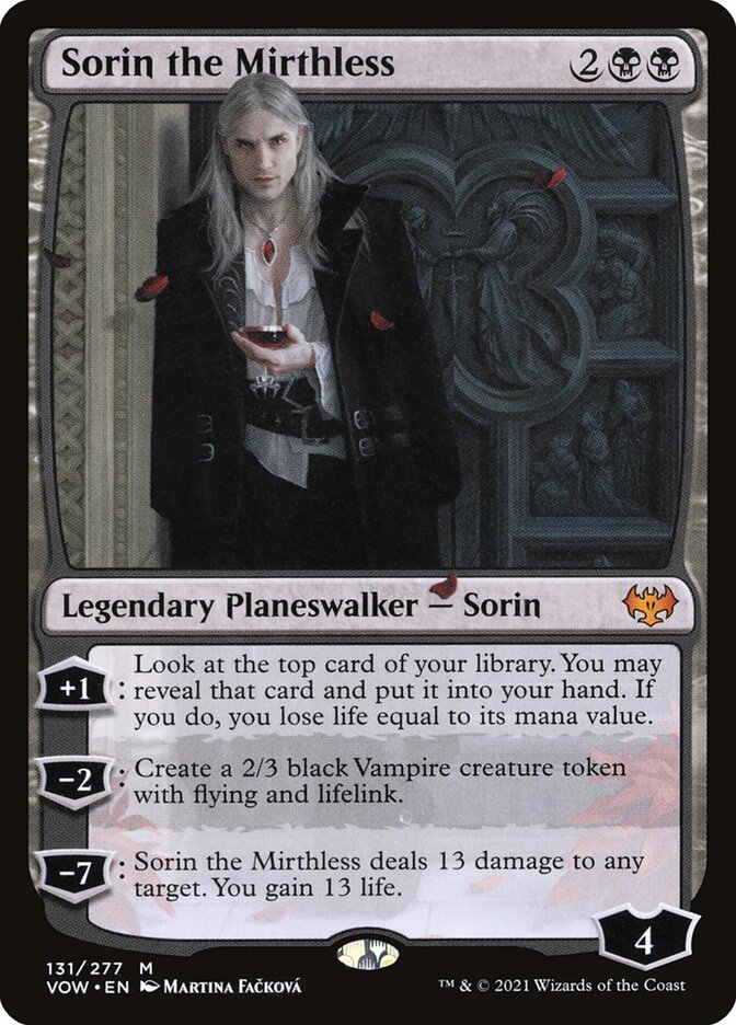 Sorin the Mirthless card front