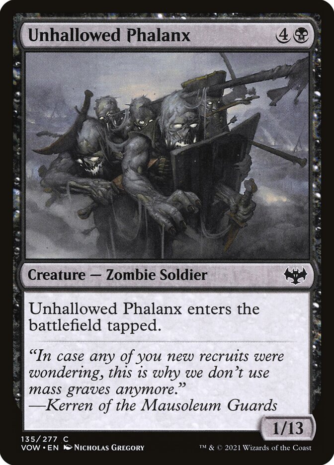 Unhallowed Phalanx card front