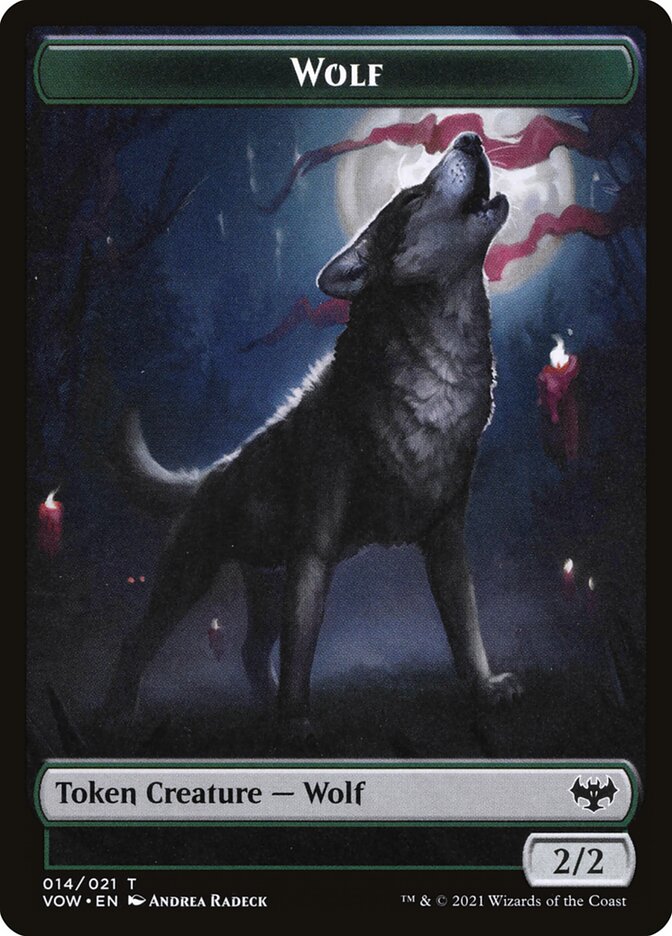 Wolf card front
