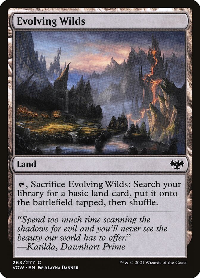Evolving Wilds card front