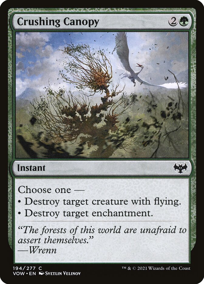 Crushing Canopy card front