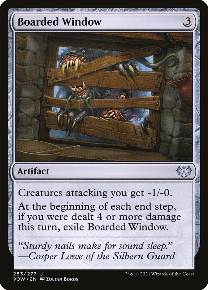 Boarded Window card front