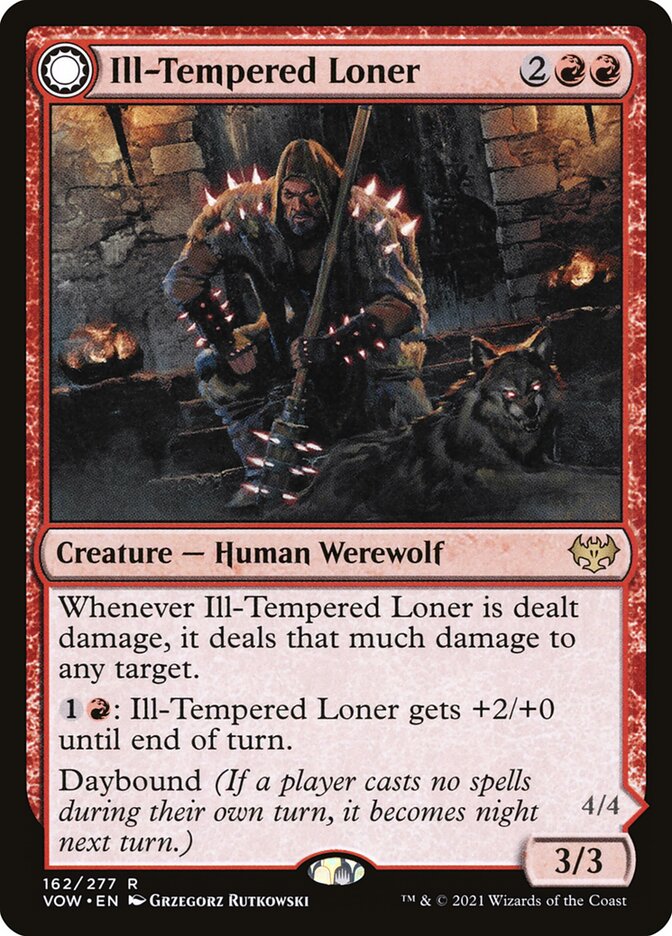 Ill-Tempered Loner card front