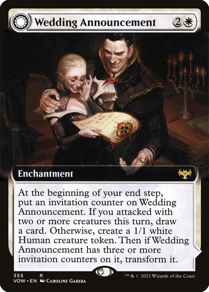 Wedding Announcement card front