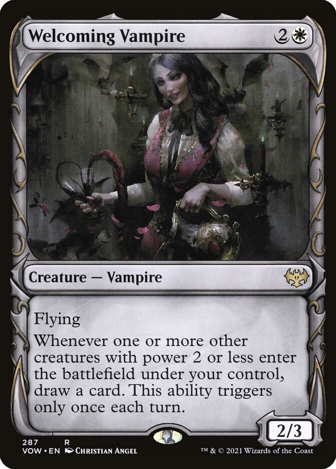 Welcoming Vampire card front