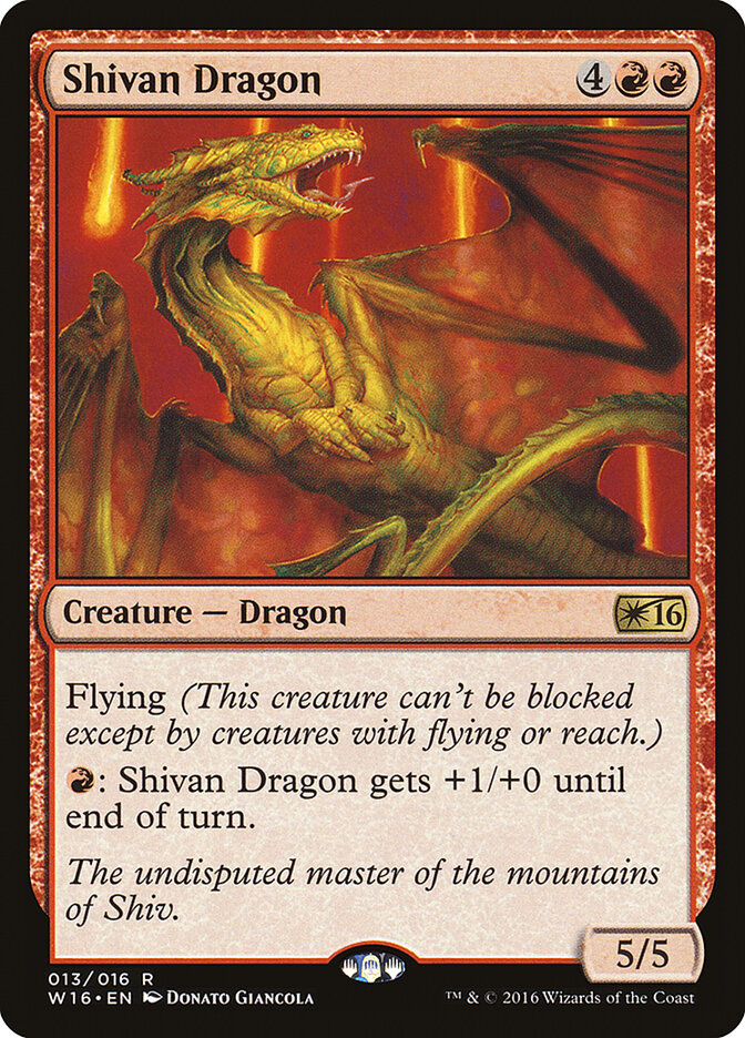 Shivan Dragon card front