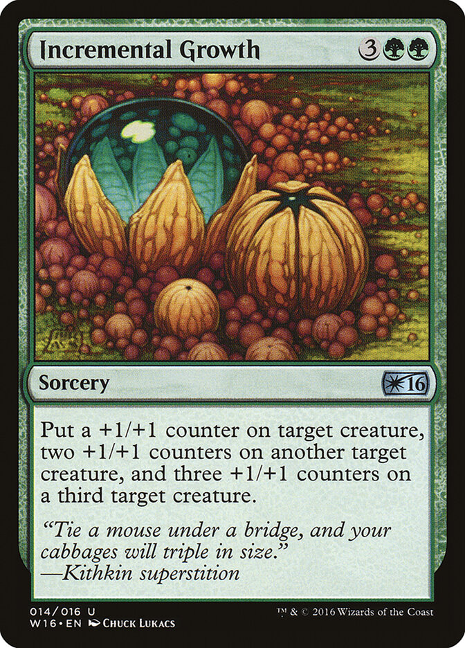 Incremental Growth card front