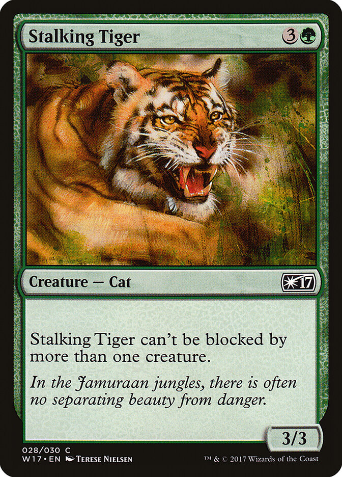 Stalking Tiger card front