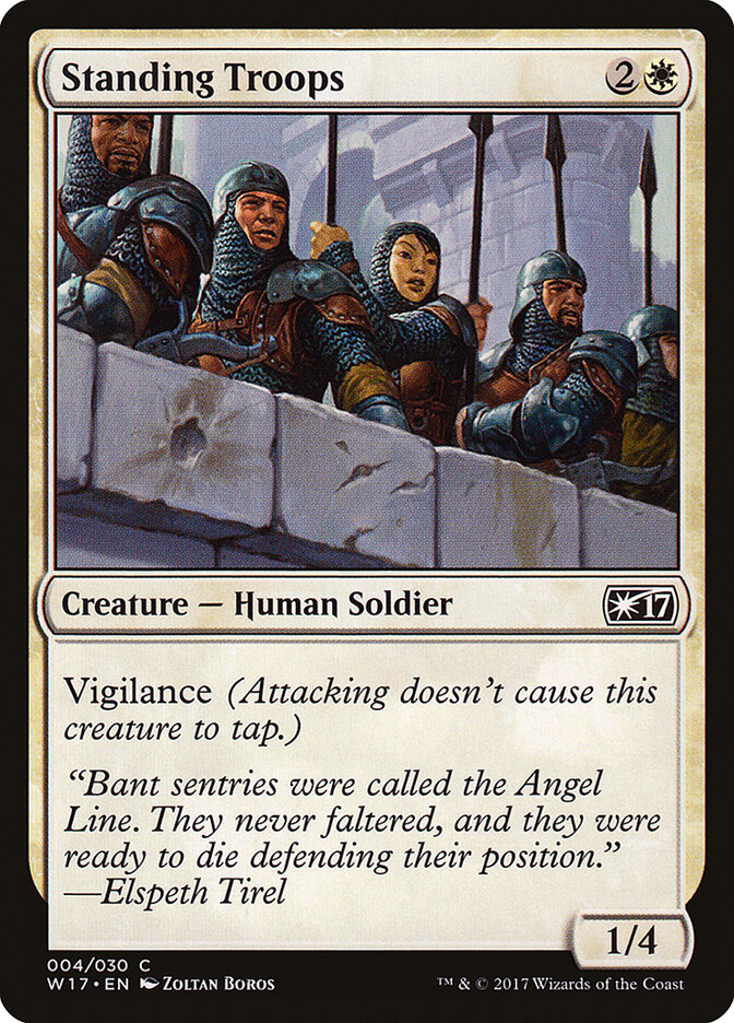 Standing Troops card front