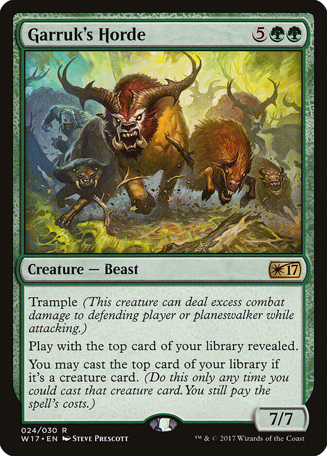 Garruk's Horde card front