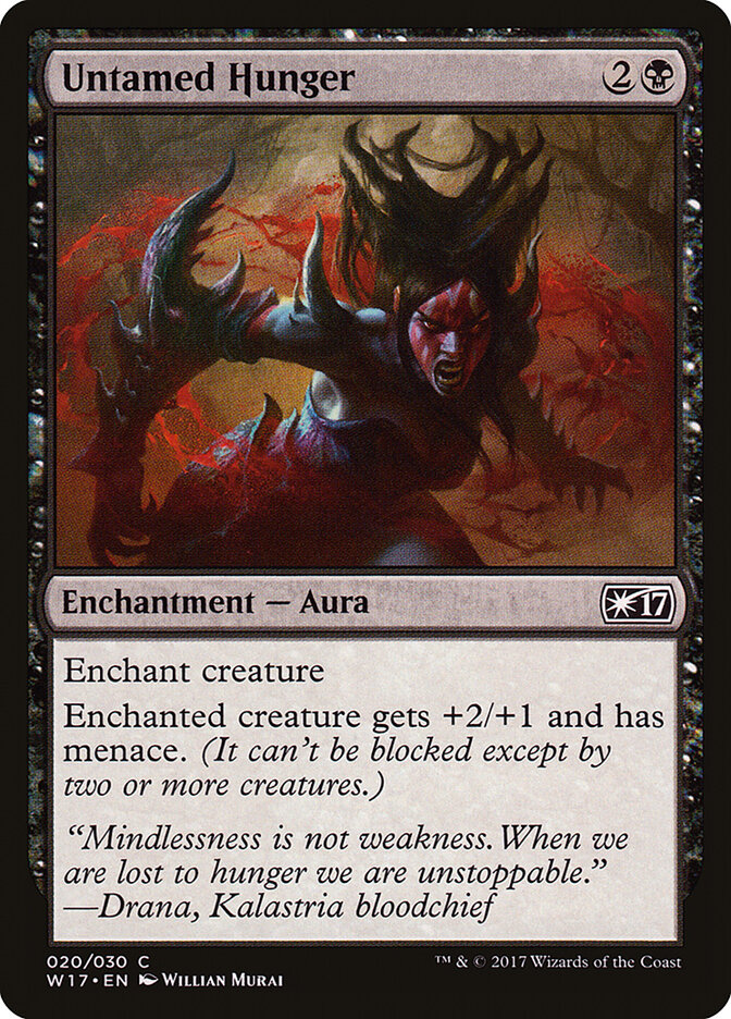 Untamed Hunger card front