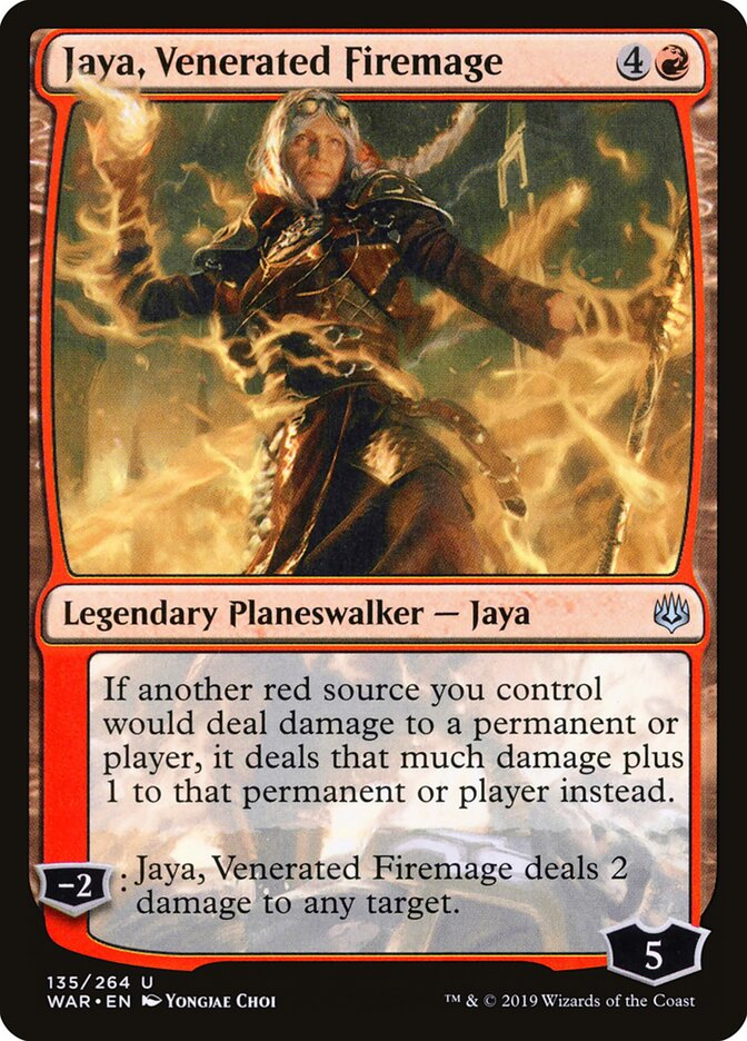 Jaya, Venerated Firemage card front