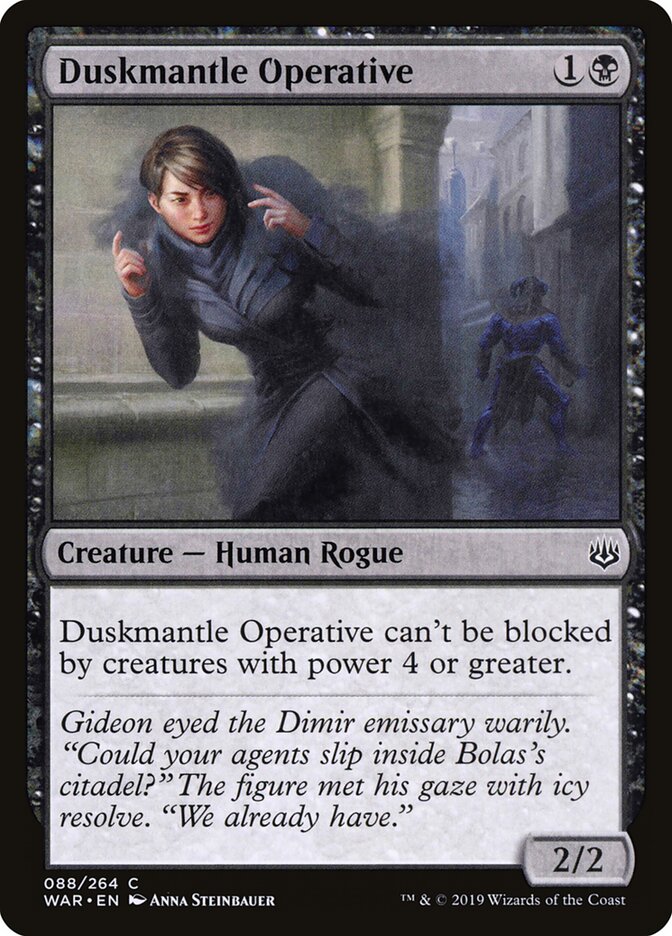 Duskmantle Operative card front
