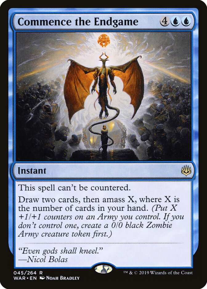 Commence the Endgame card front
