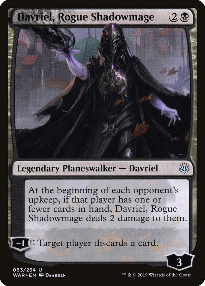 Davriel, Rogue Shadowmage card front