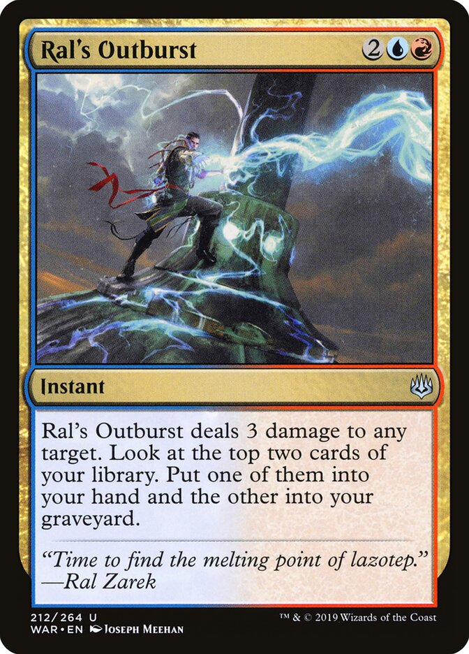 Ral's Outburst card front