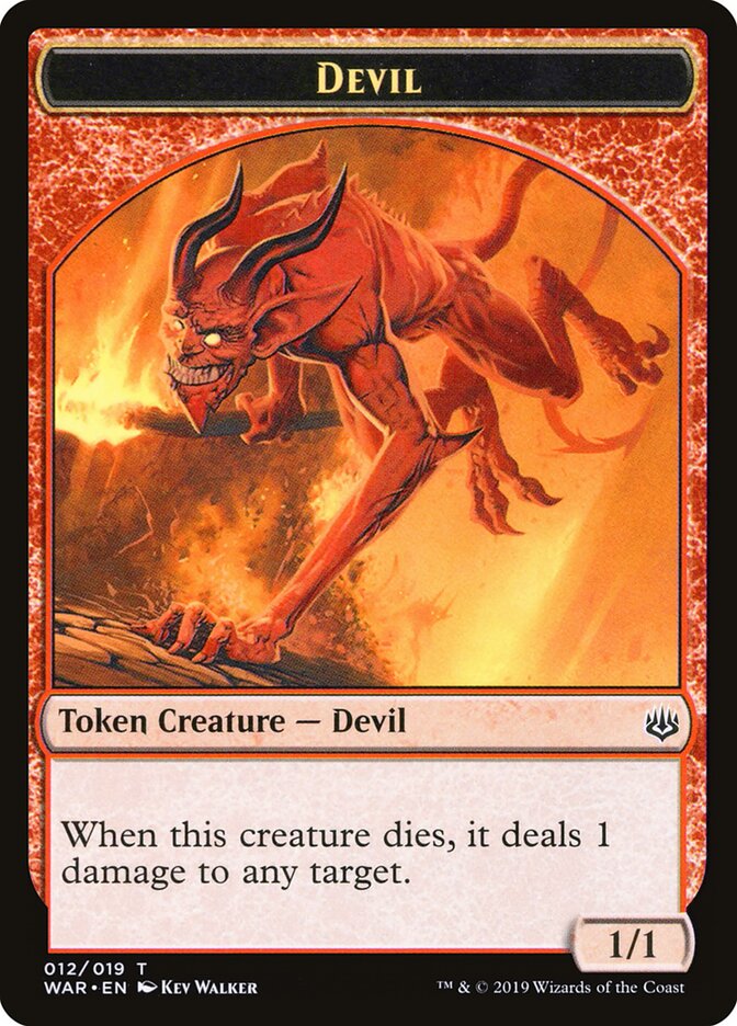 Devil card front