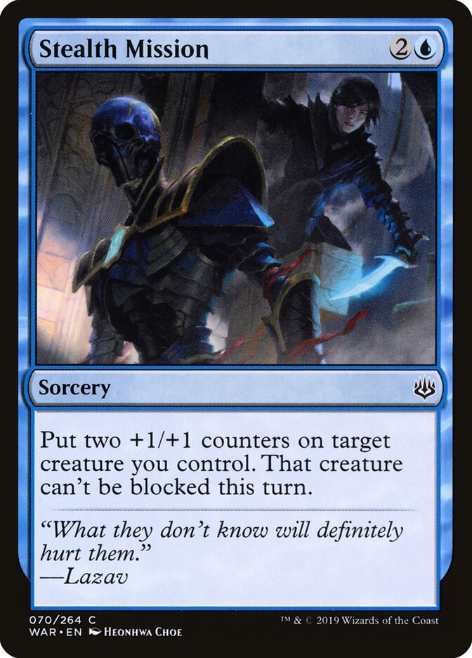 Stealth Mission card front