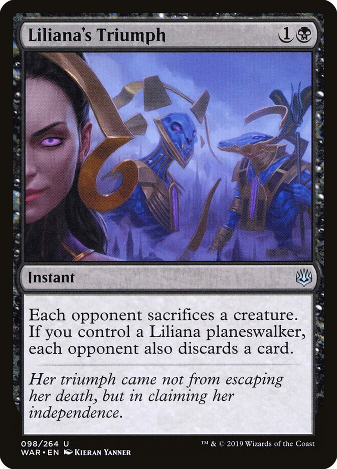 Liliana's Triumph card front