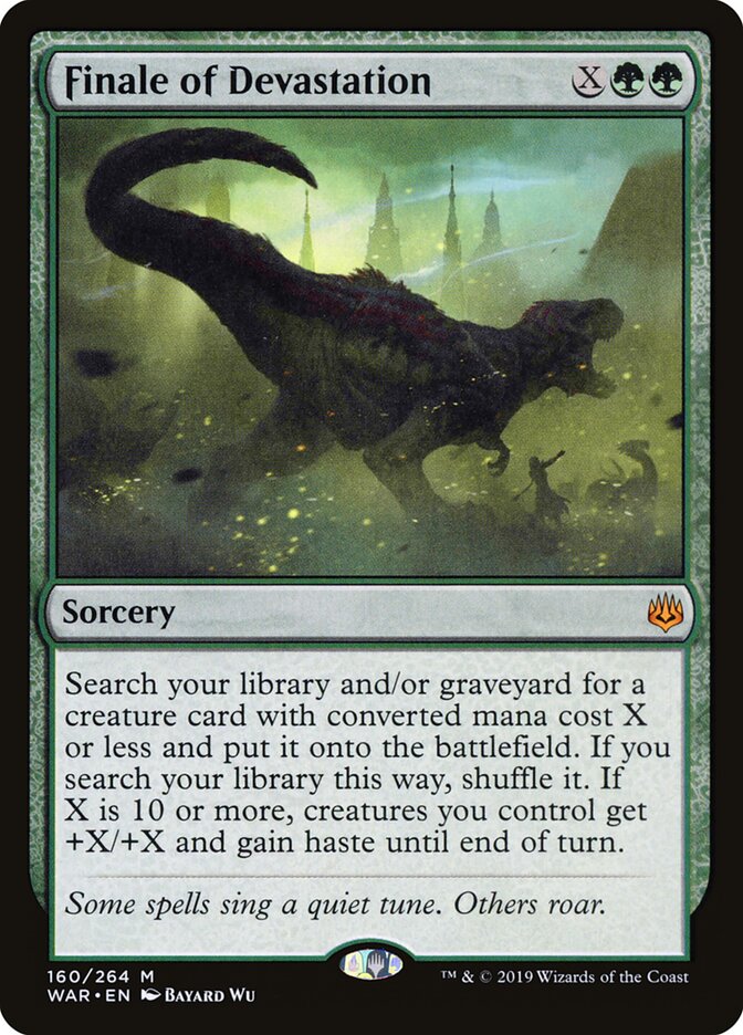 Finale of Devastation card front