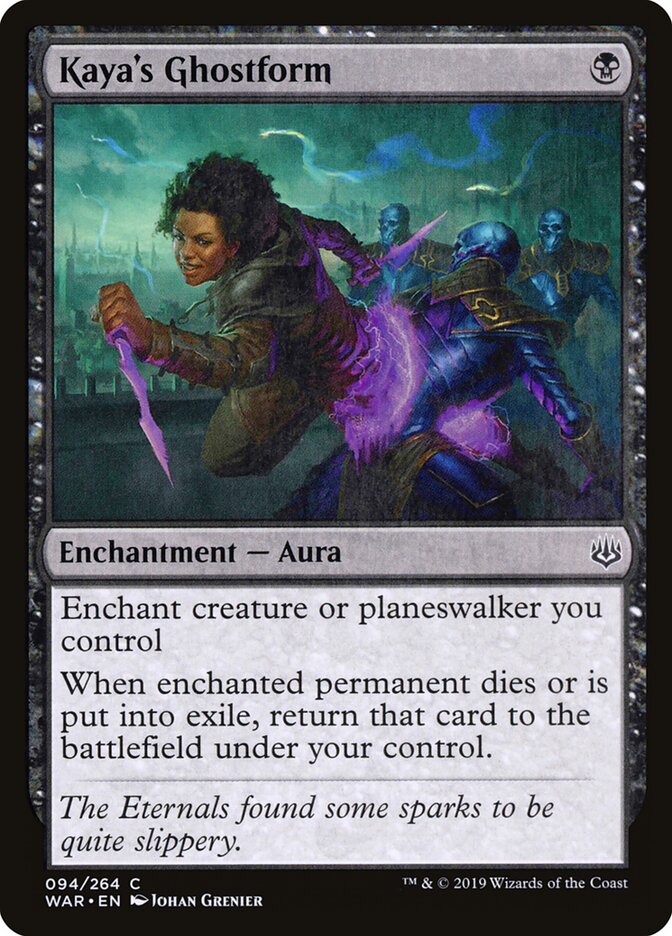 Kaya's Ghostform card front