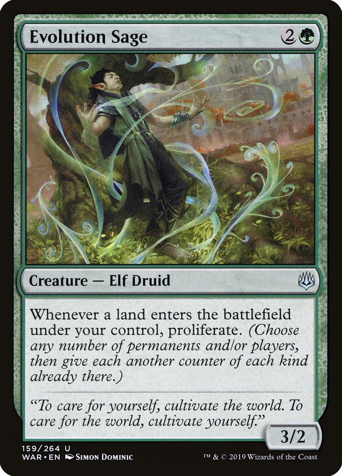 Evolution Sage card front