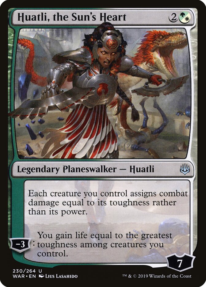 Huatli, the Sun's Heart card front