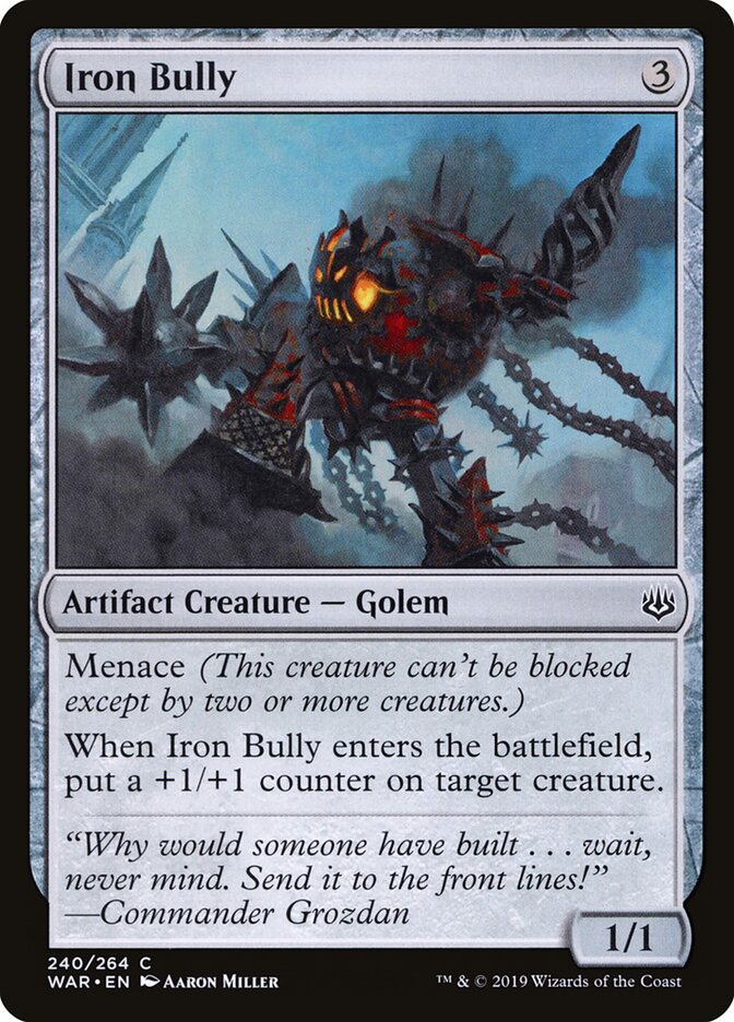 Iron Bully card front