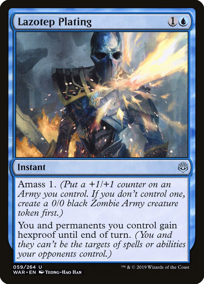 Lazotep Plating card front