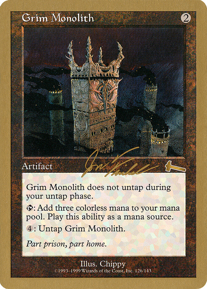 Grim Monolith card front