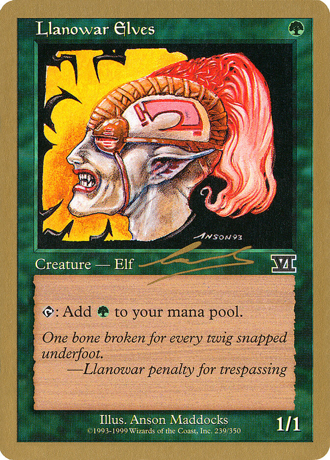 Llanowar Elves card front