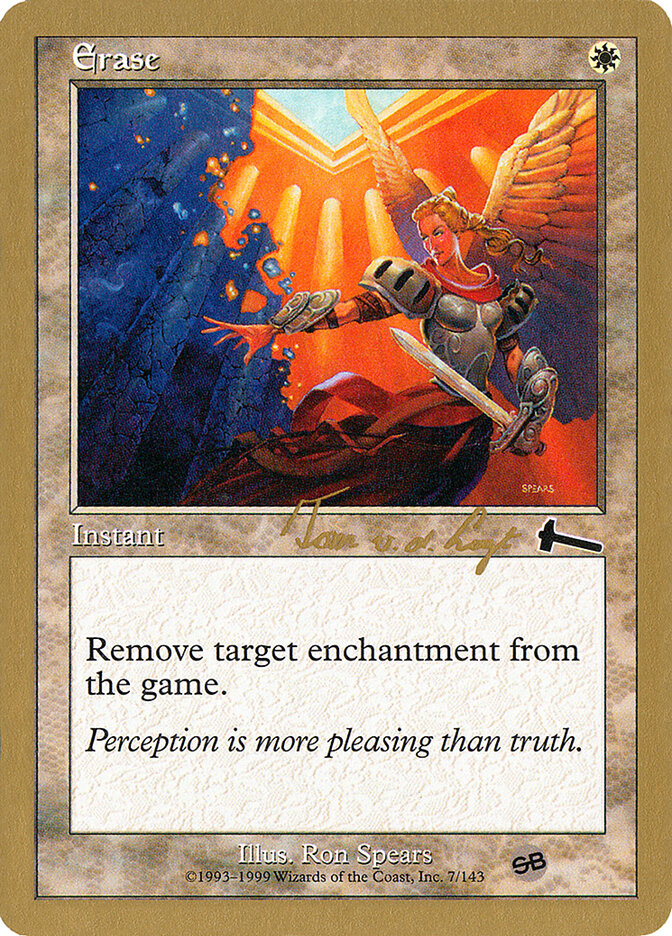 Erase card front