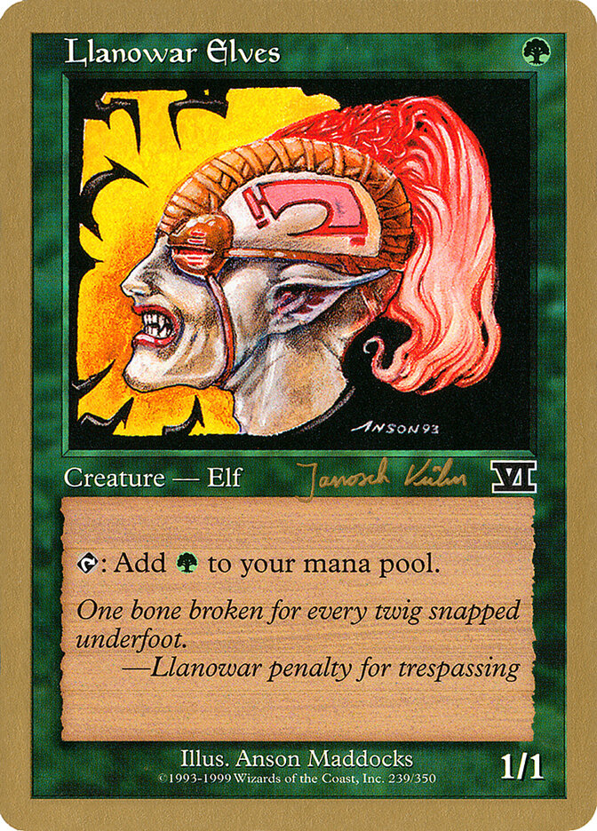 Llanowar Elves card front