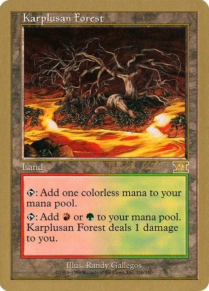 Karplusan Forest card front
