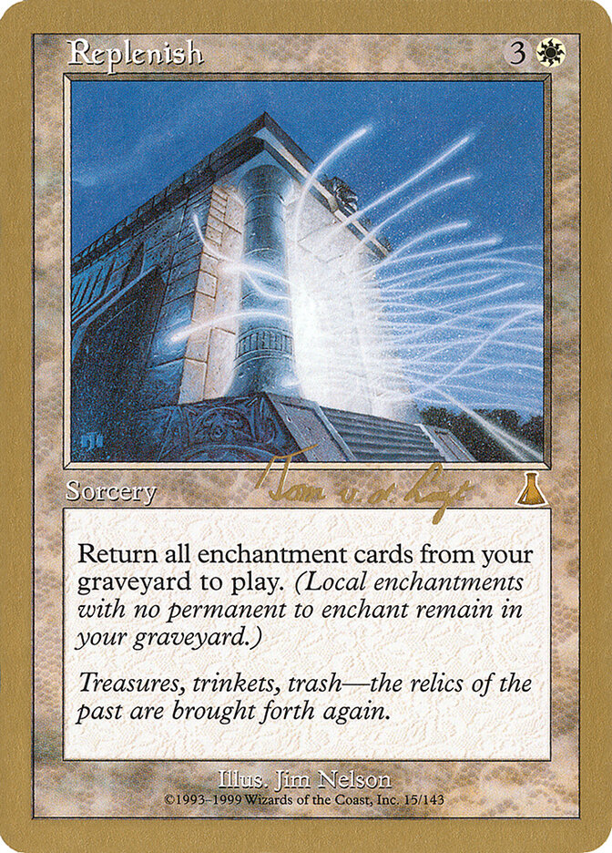 Replenish card front