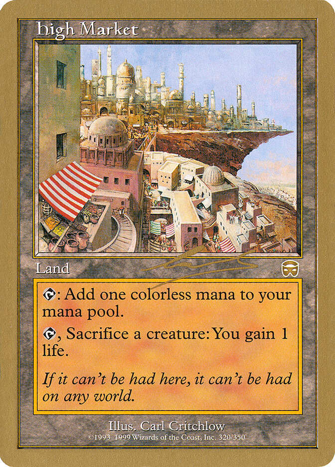 High Market card front