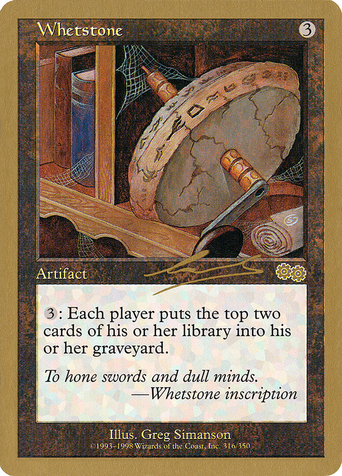 Whetstone card front