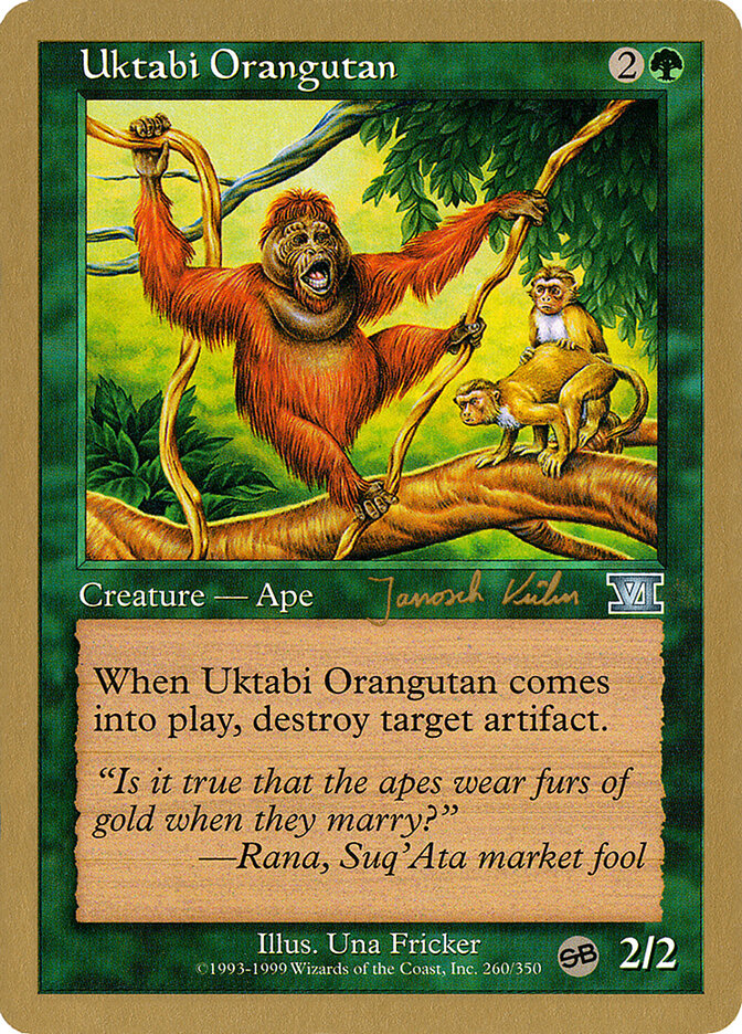 Uktabi Orangutan card front
