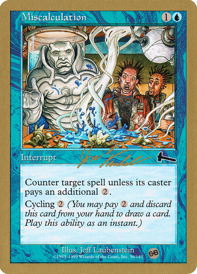 Miscalculation card front
