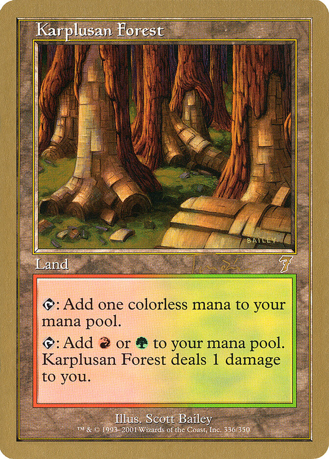Karplusan Forest card front
