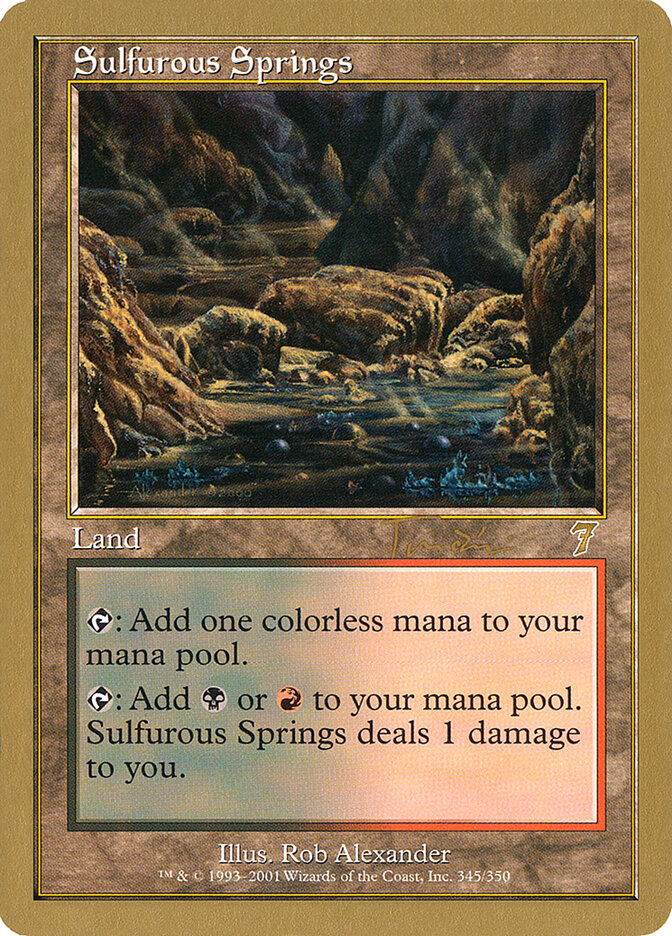 Sulfurous Springs card front
