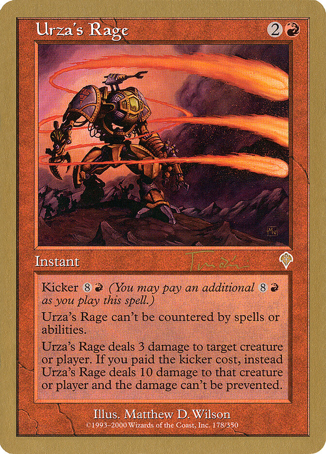 Urza's Rage card front